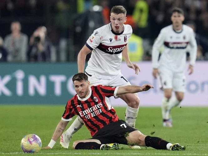 Bolonia deja a Santi Gimenez y al Milan sin Copa Italia