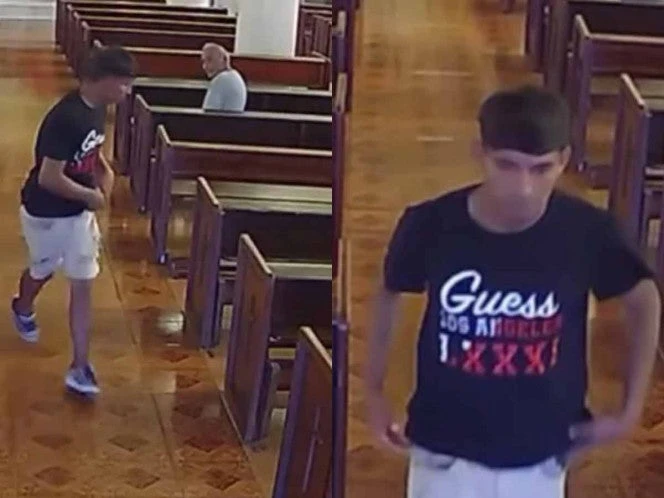 Joven roba a abuelito dentro de una iglesia en Monterrey; aprovechó que estaba dormido | VIDEO