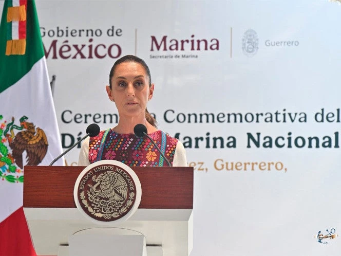 Sheinbaum encabeza conmemoración del Día de la Marina