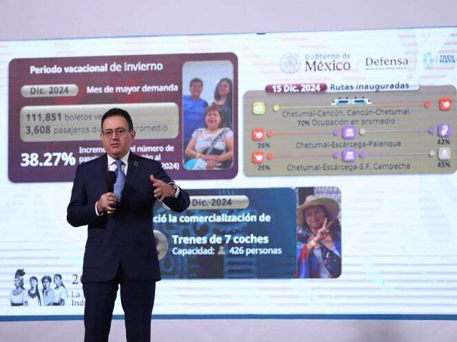 Tren Maya de diciembre de 2023 a la fecha ha movilizado a más de 784 mil pasajeros