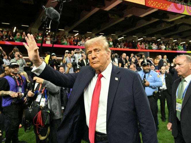 Donald Trump asiste al Super Bowl LIX; es el primer presidente en funciones en hacerlo 