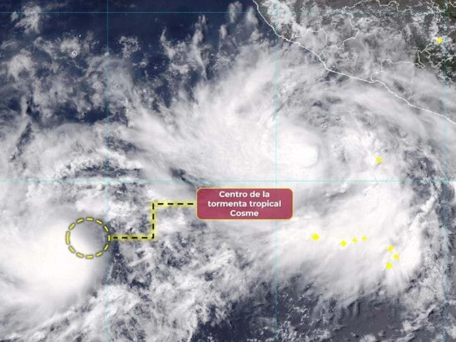 Se forma la tormenta tropical ‘Cosme’ en el Pacífico mexicano  