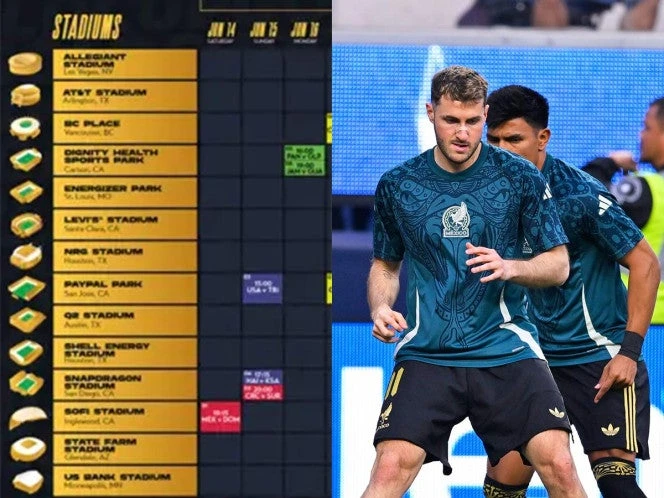 Listo el calendario de México para la Copa Oro