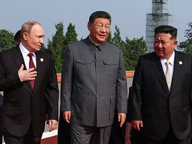 China exhibe su poderío militar en presencia de Rusia y Corea del Norte