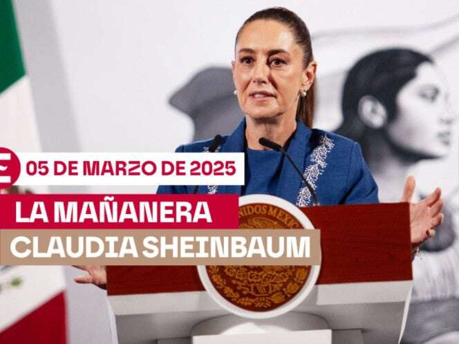 Mañanera Sheinbaum en vivo hoy. Temas conferencia 5 marzo 2025