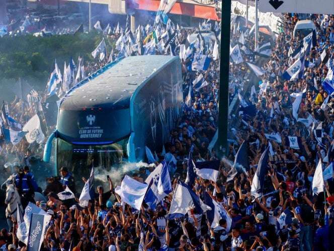 VIDEO: Así fue la llegada estelar de Monterrey para la Final ante América