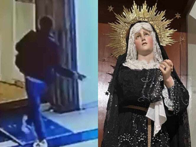 Hombre vandaliza imagen de la Virgen de la Soledad en San Luis Potosí | VIDEO