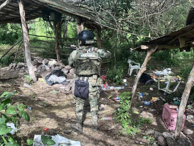 Semar ubica y destruye 3 campamentos del crimen organizado en Sinaloa