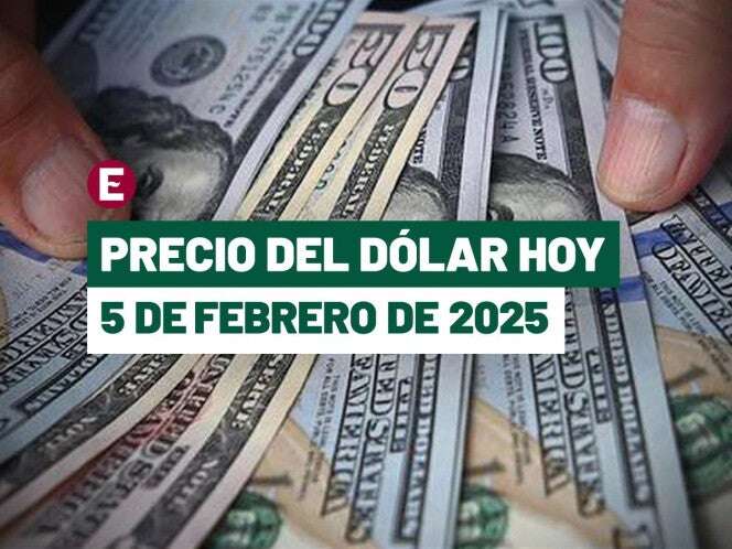 ¡Peso cae por segundo día! Precio del dólar hoy 5 de febrero de 2025