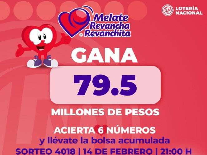 Melate: Resultados del sorteo del 14 de febrero de 2025