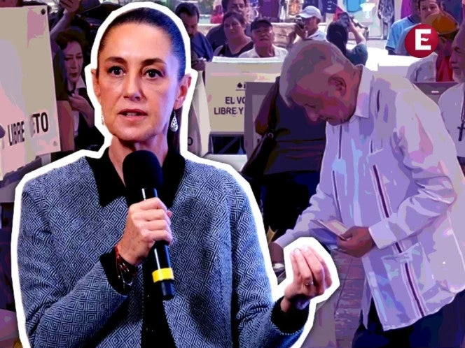 Sheinbaum agradece a López Obrador el elogio tras votar en elección judicial