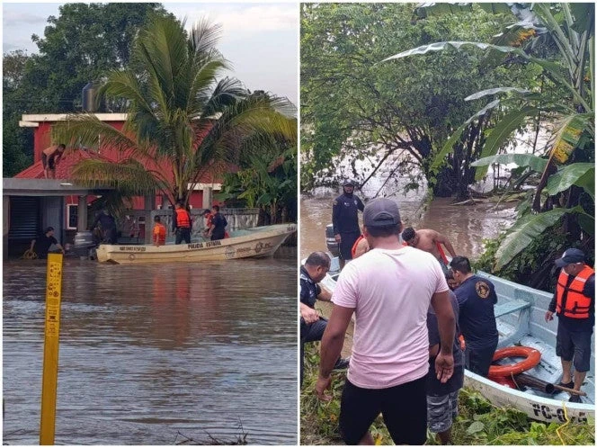Fuertes lluvias desbordan ríos y dejan 'bajo el agua' a Álamo, Veracruz