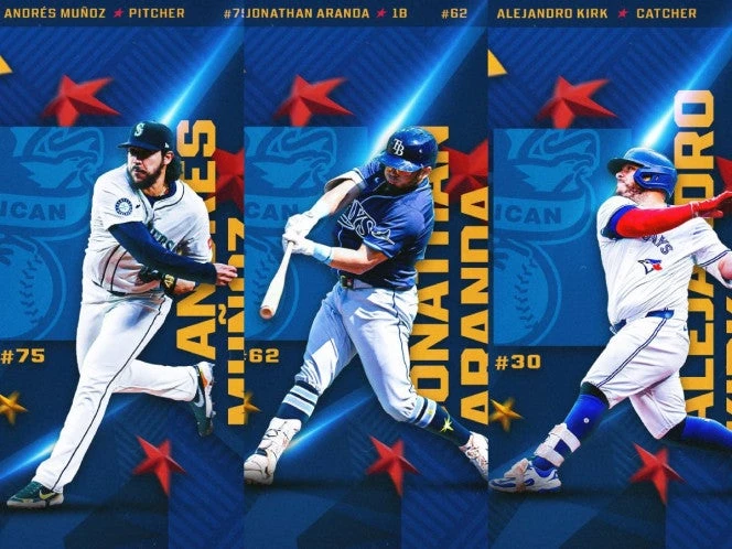 Tres mexicanos estarán en el Juego de Estrellas de Grandes Ligas