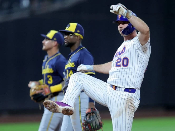 Pete Alonso hace sonar el madero en victoria de Mets