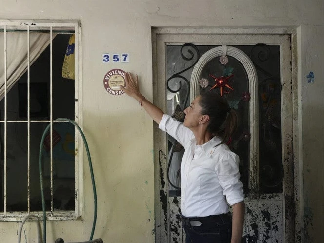 Sheinbaum recorre la zona afectada en Tamazunchale, San Luis Potosí