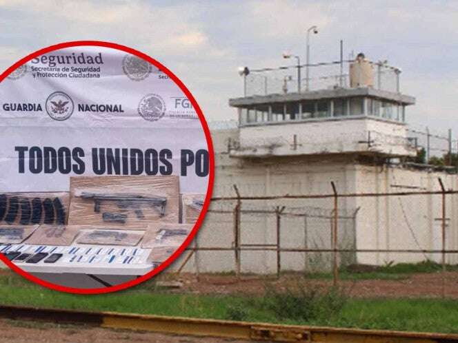 Aseguran armas, municiones y equipo táctico dentro del Penal de Culiacán