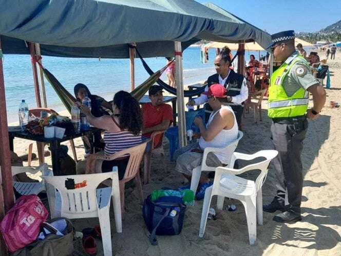 SSP Guerrero realiza jornada de Proximidad Social en las playas de Acapulco