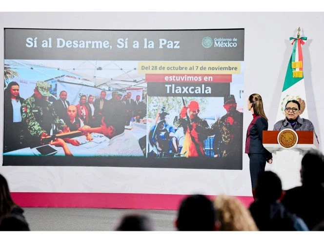 Gracias a 'Sí al Desarme, Sí a la Paz' se han canjeado 8 mil 547 armas de fuego: Segob