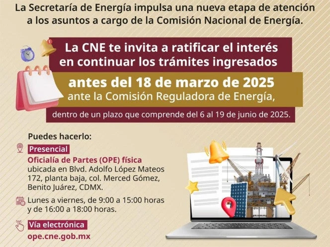 Sener impulsa nueva etapa de atención a los asuntos de la CNE