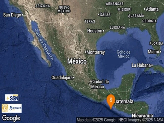 Sismo de magnitud mayor a 4 se siente en Huixtla, Chiapas