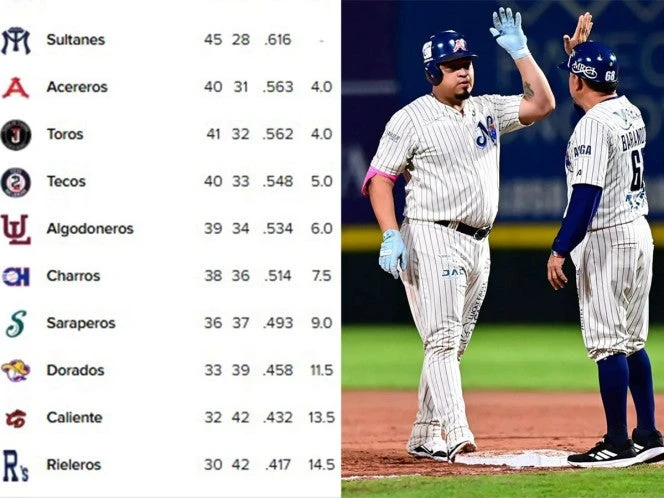 Así van los Standings de la Liga Mexicana de Beisbol (17 de julio)