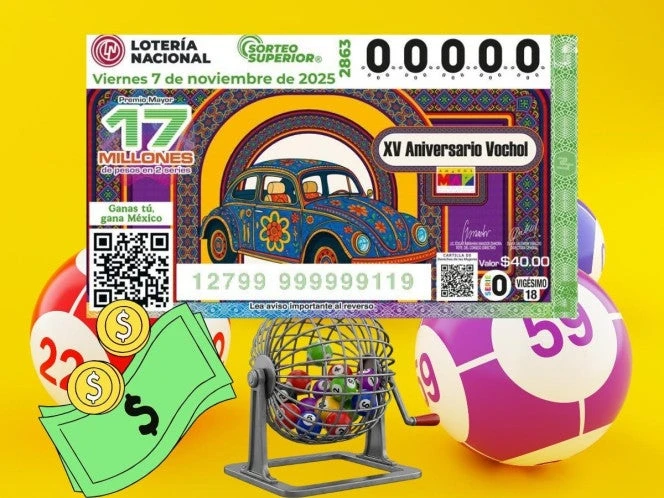 Lotería Nacional: Resultados del Sorteo Superior 2863 del 07 de noviembre de 2025