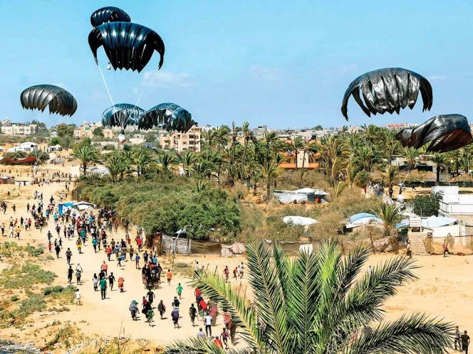 La hambruna en Gaza vista desde el cielo