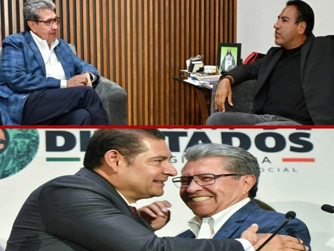 Recibe Ricardo Monreal gobernadores Puebla Chiapas