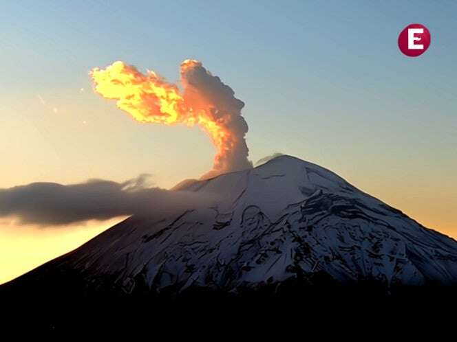 Popocatépetl registra menos de 50 exhalaciones, pero llega a casi 4 horas de temor