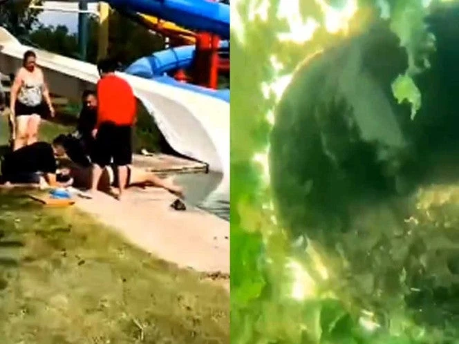 Hombre es succionado por tubo dentro de una alberca en balneario de Chihuahua; momento genera terror