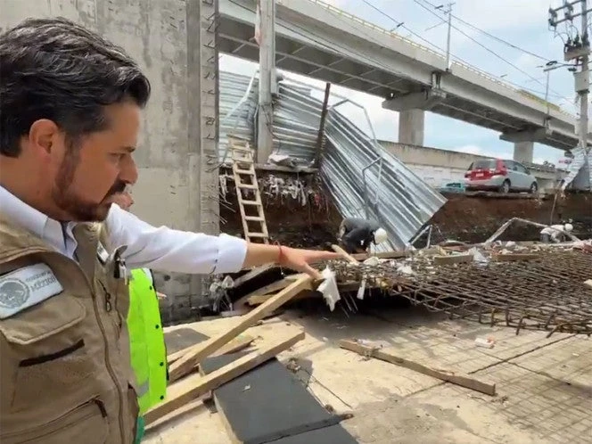 Se desploma cimbra de barda del Hospital 53 del IMSS en Los Reyes por inundaciones