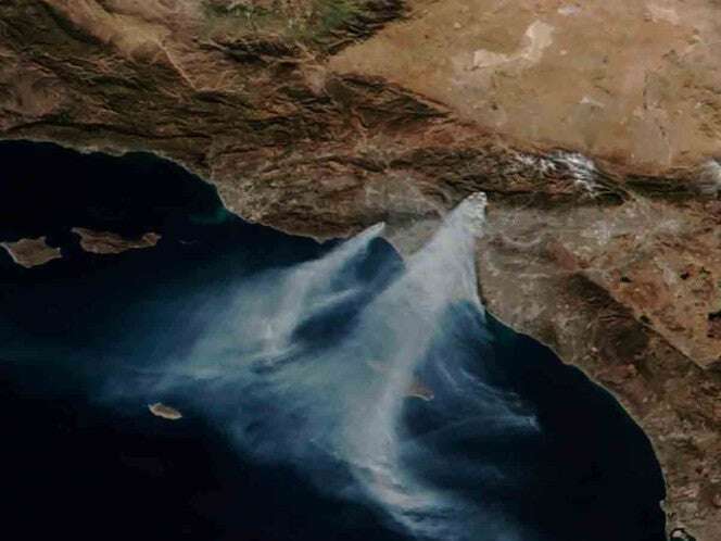 Sombrías imágenes satelitales muestran la devastación provocada por los incendios en California