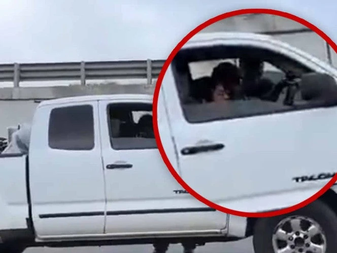 Captan a presunto montachoques agrediendo a adultos mayores en carretera a Nuevo Laredo | VIDEO