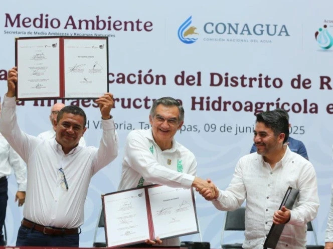 Tecnifican riego en Tamaulipas con inversión por más de 3 mil mdp