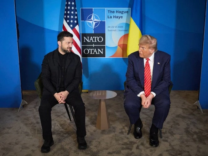 Trump y Zelenski exploran alto el fuego y defensa aérea en cumbre OTAN