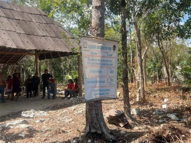 Ejidatarios de Jacinto Pat, en Tulum, Quintana Roo, evitan ser desalojados