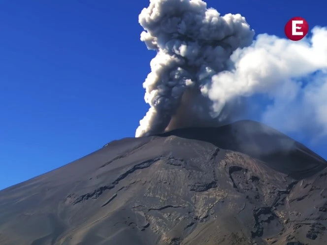 Popocatépetl mantiene exhalaciones, pero registra más de 5 horas de tremor