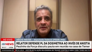 Aécio Neves considera anistia inconstitucional e defende projeto de dosimetria: ‘É preciso pacificar o Brasil’