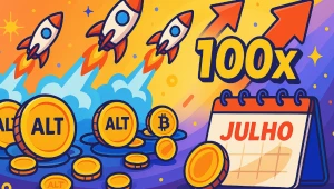 Potencial de 100x? Veja quais criptos baratas podem explodir em julho