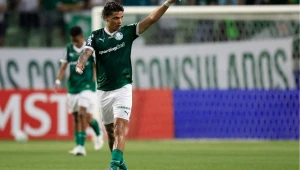 Palmeiras ganha do Cerro Porteño com gol de Ríos e ‘cala boca’ à torcida