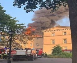 Lubliniec. Pożar w zespole szkół. Przyjechało 11 wozów strażackich