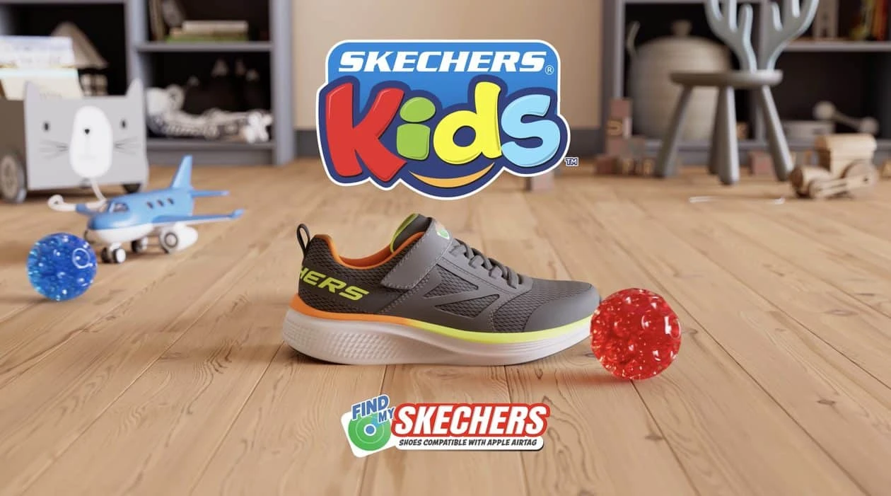 Skechers lança linha de tênis infantis com espaço para AirTag