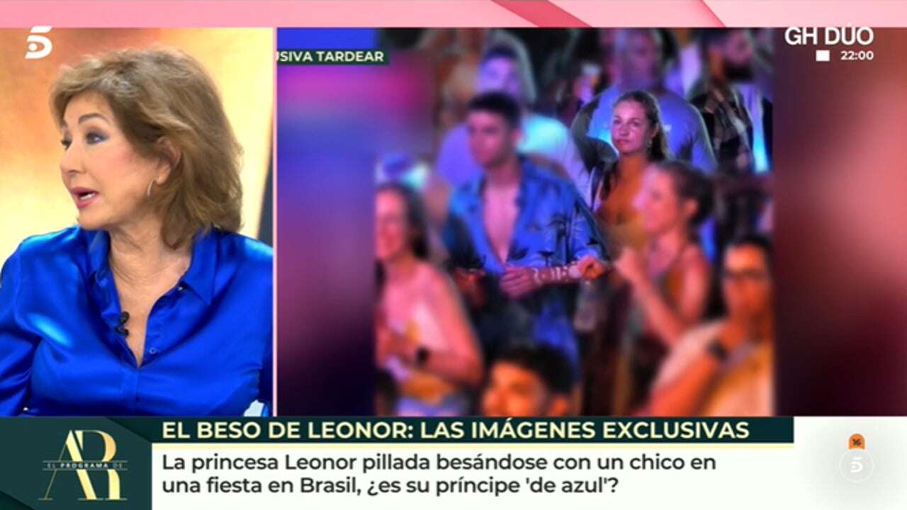 Ana Rosa Quintana se moja sobre el beso de Leonor en Brasil: 