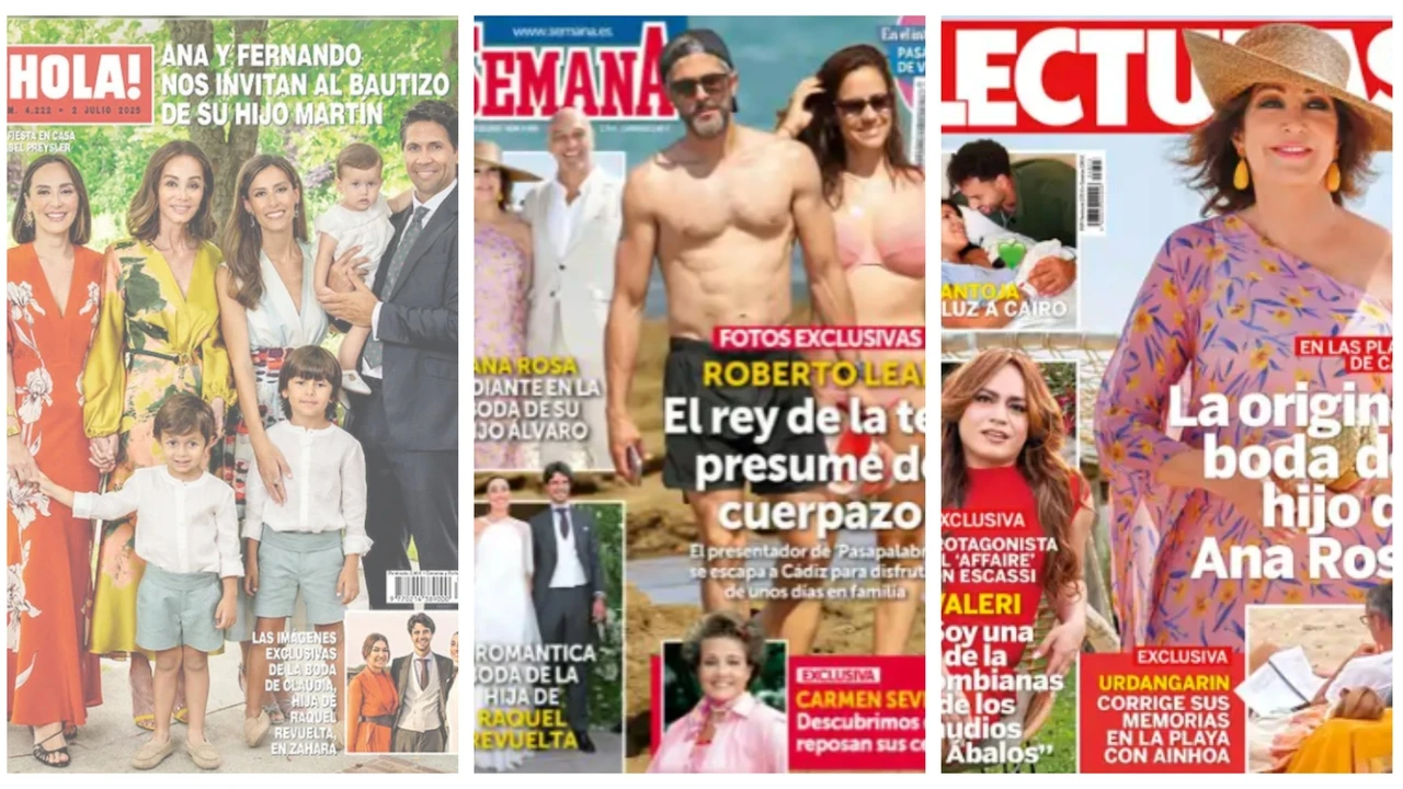 Estas son las portadas de las revistas del corazón: Bárbara Rey, Roberto Leal y Carmen Sevilla, protagonistas