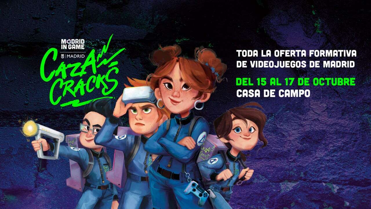 Toda la oferta formativa de videojuegos en Madrid se expondrá en Casa de Campo durante el evento final de Cazacracks