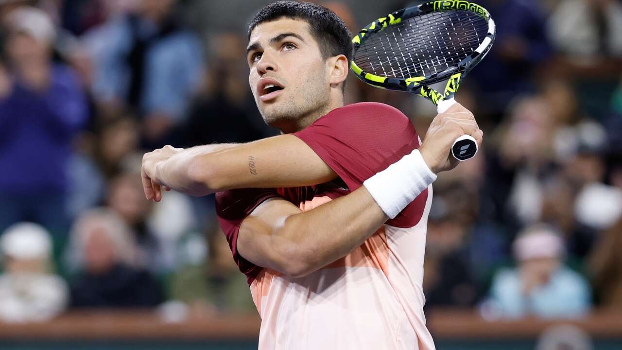 Alcaraz - Cerúndolo hoy: horario y dónde ver on line TV los cuartos de final de Indian Wells