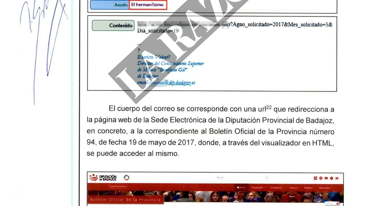 La UCO halla un correo que delata a la Diputación: aludieron al 
