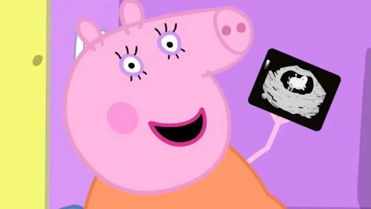 ¿Qué día y a qué hora tendrá lugar la llegada del nuevo bebé de Mamá Pig?