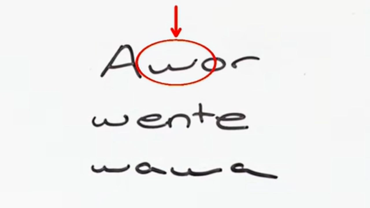 Si conoces a alguien que escribe la letra 'm' de esta manera, este puede ser su significado