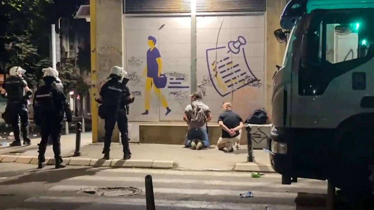 Detienen a 18 manifestantes en Serbia durante las protestas contra el gobierno progresista